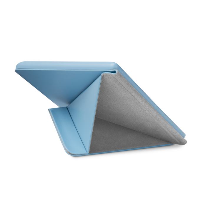 Dusk Blue Kobo Libra Colour SleepCover origami fold back view.