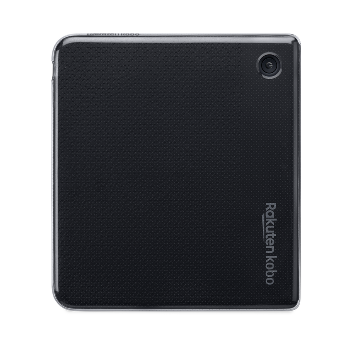 Black Kobo Libra Colour in a Kobo Libra Clear Case.