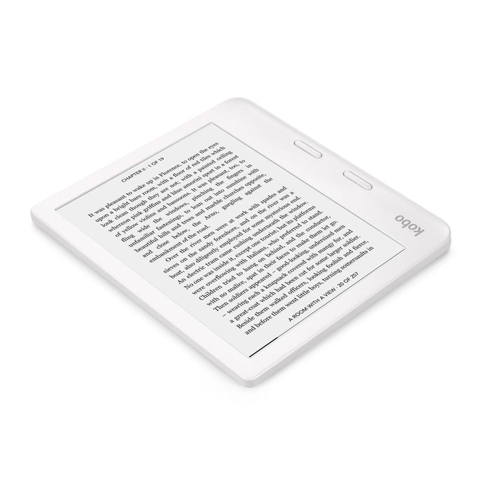White Kobo Libra 2 back view.