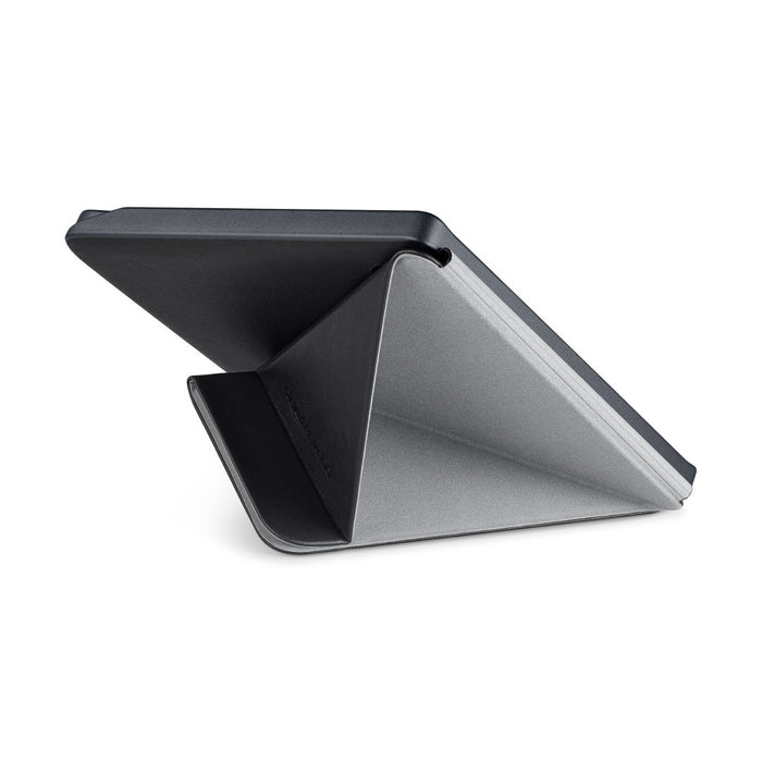 Black Kobo Libra 2 SleepCover origami fold back view.